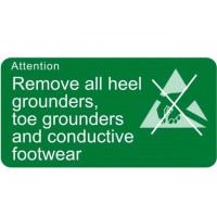 Foot Protection Sign Green